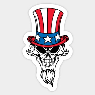 Patriot Honest Abe American Top Hat Sticker